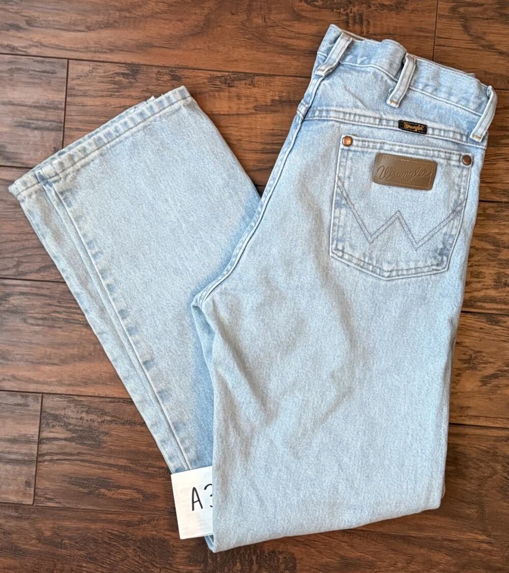Wrangler 13MWZGH Cowboy Cut Original Fit Bleach Jeans 32x32 Made in Mexico